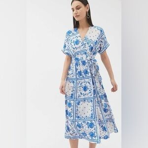 Urban Outfitters Gabrielle Woven Midi Dress